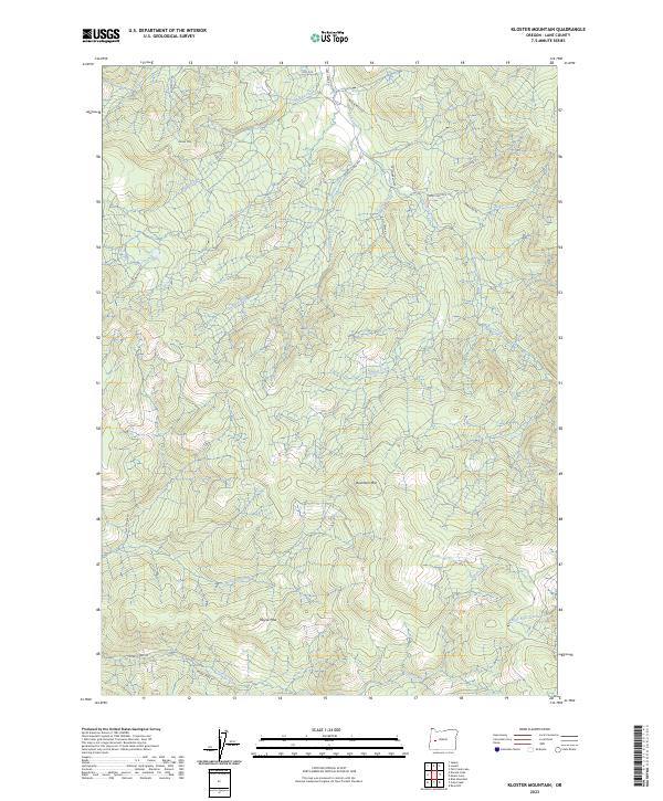 USGS Topographic Map – Kloster Mountain