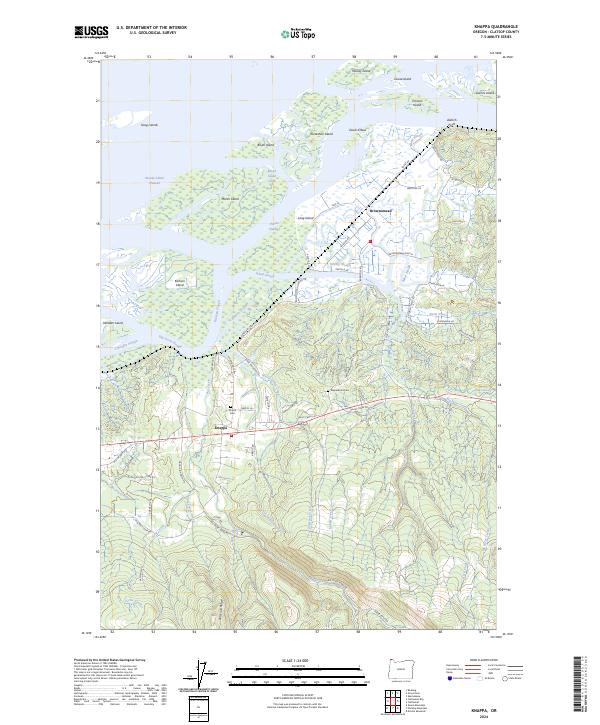 USGS Topographic Map – Knappa