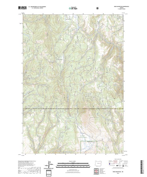 USGS Topographic Map – Knox Mountain