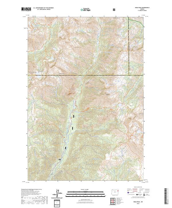 USGS Topographic Map – Krag Peak
