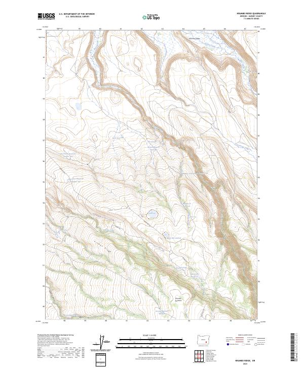USGS Topographic Map – Krumbo Ridge