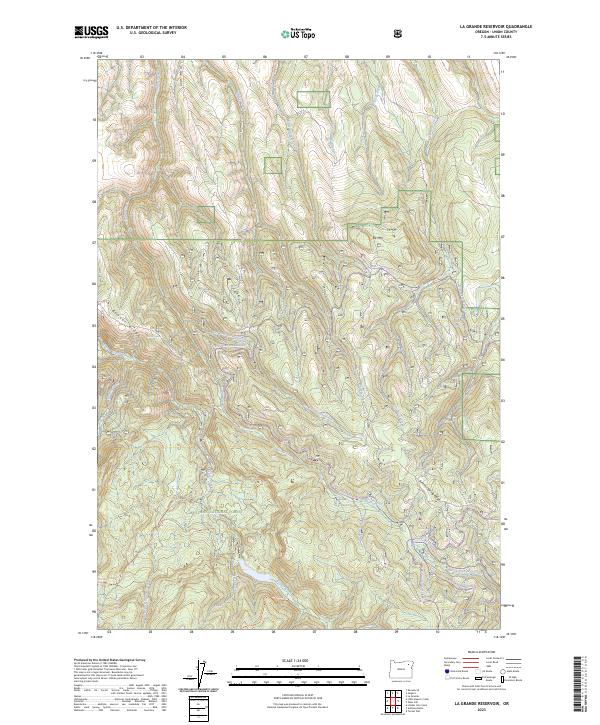 USGS Topographic Map – La Grande Reservoir