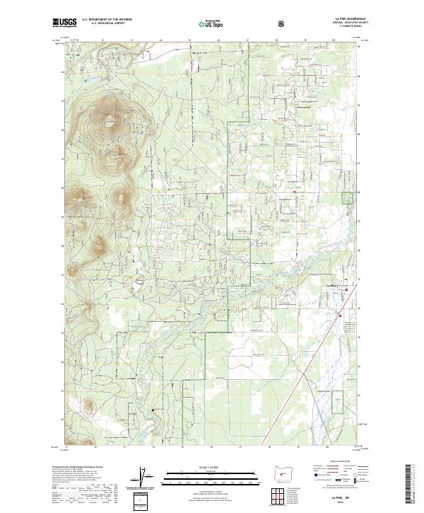 USGS Topographic Map – La Pine