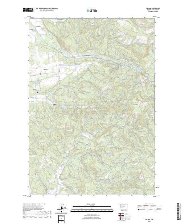 USGS Topographic Map – Lacomb