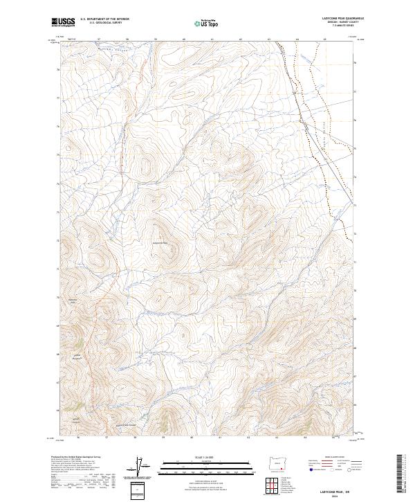USGS Topographic Map – Ladycomb Peak