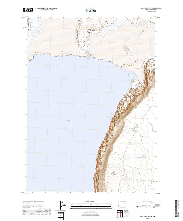 USGS Topographic Map – Lake Abert North