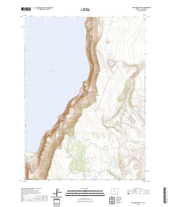 USGS Topographic Map – Lake Abert South