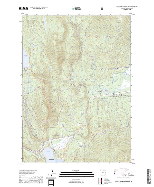 USGS Topographic Map – Lake of the Woods North