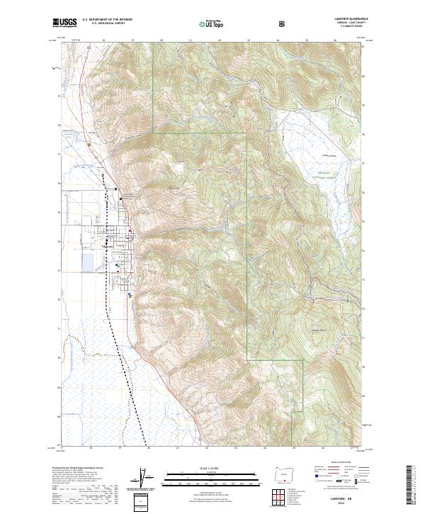 USGS Topographic Map – Lakeview