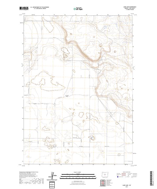USGS Topographic Map – Lane Lake