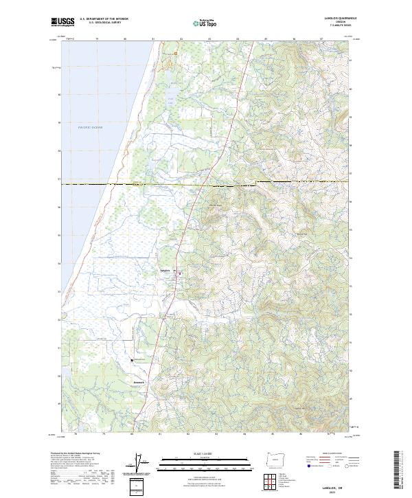 USGS Topographic Map – Langlois