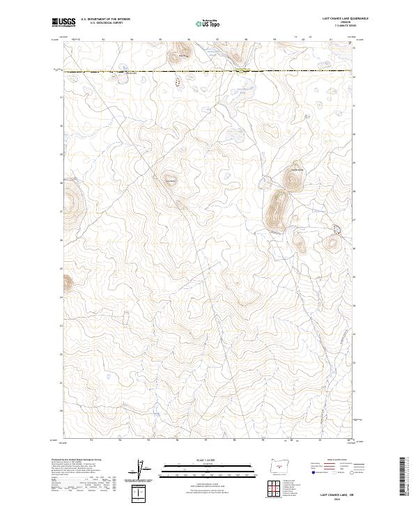 USGS Topographic Map – Last Chance Lake