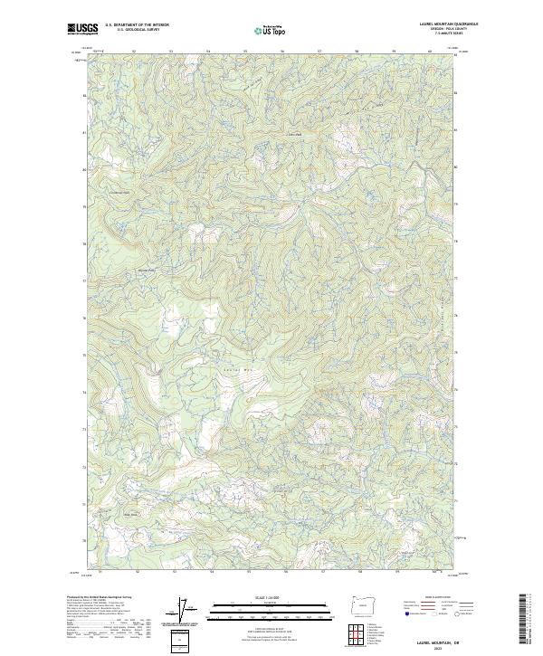 USGS Topographic Map – Laurel Mountain