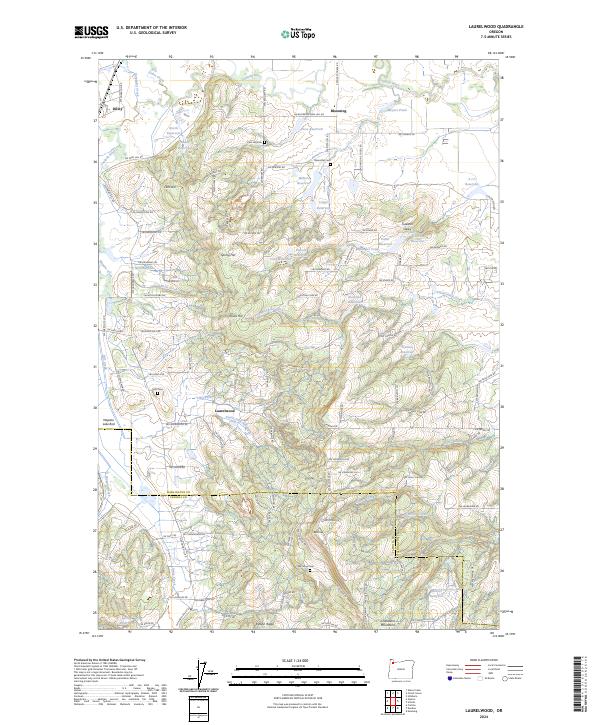 USGS Topographic Map – Laurelwood