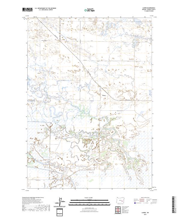 USGS Topographic Map – Lawen