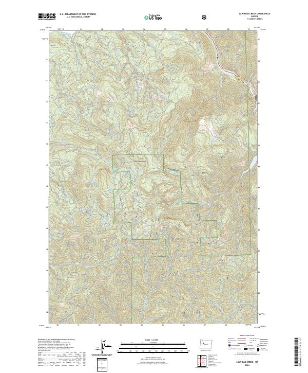 USGS Topographic Map – Lawhead Creek