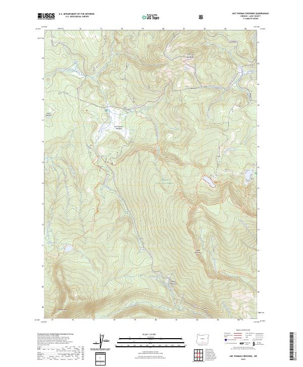USGS Topographic Map – Lee Thomas Crossing