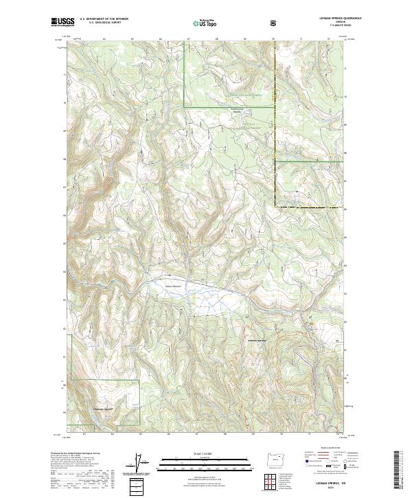 USGS Topographic Map – Lehman Springs