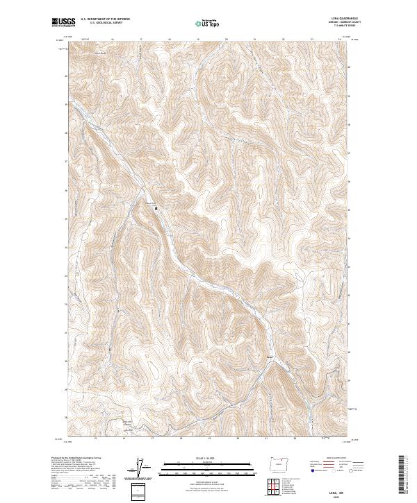 USGS Topographic Map – Lena