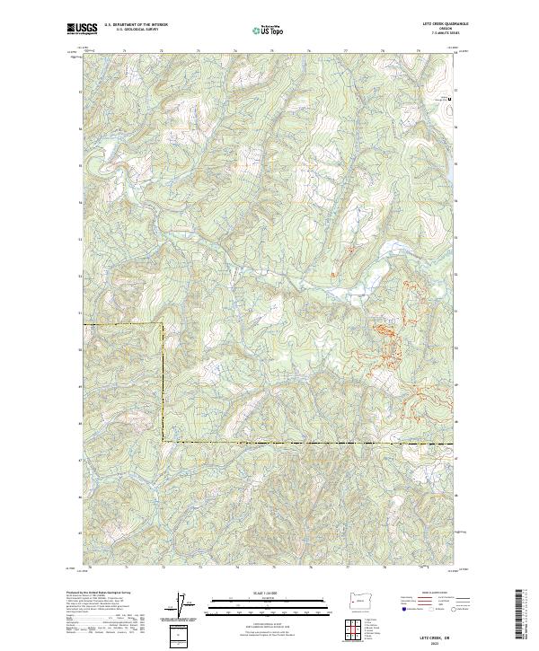 USGS Topographic Map – Letz Creek