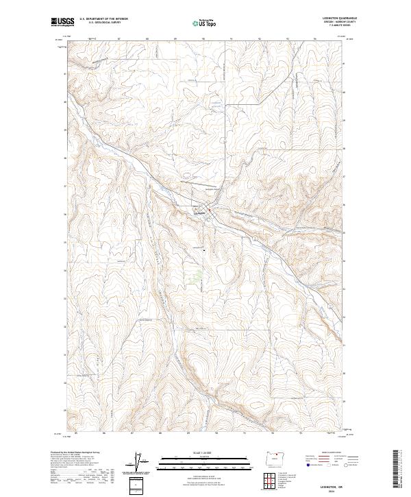 USGS Topographic Map – Lexington