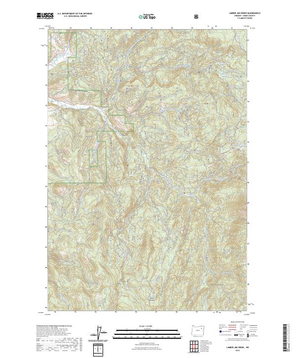 USGS Topographic Map – Limber Jim Creek