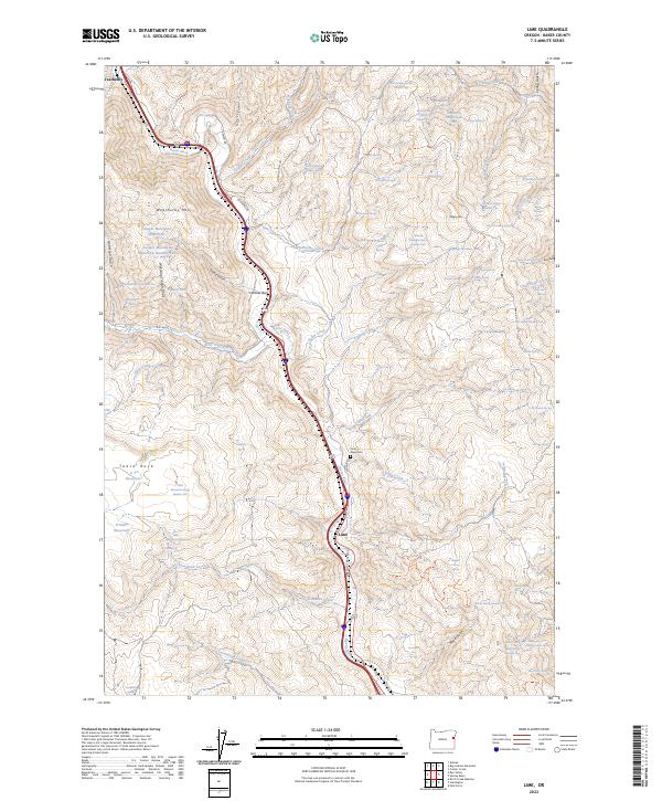 USGS Topographic Map – Lime
