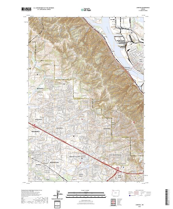 USGS Topographic Map – Linnton