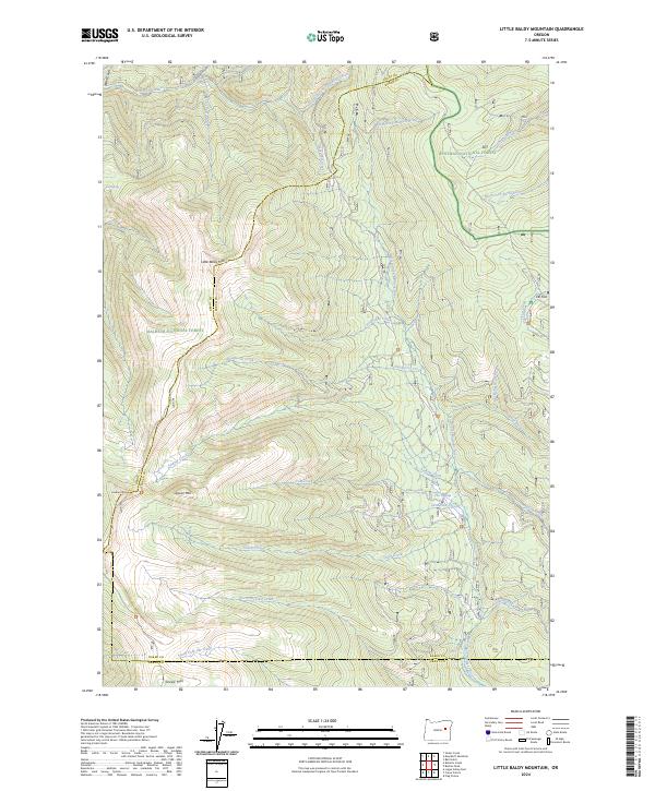 USGS Topographic Map – Little Baldy Mountain