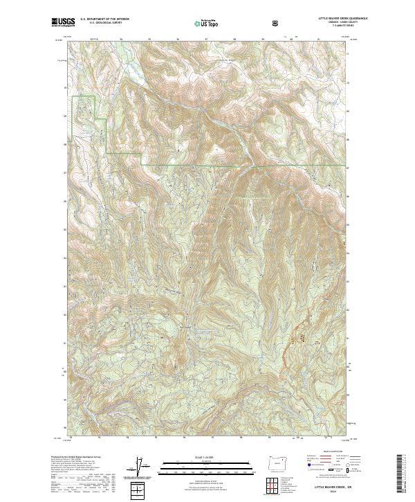 USGS Topographic Map – Little Beaver Creek