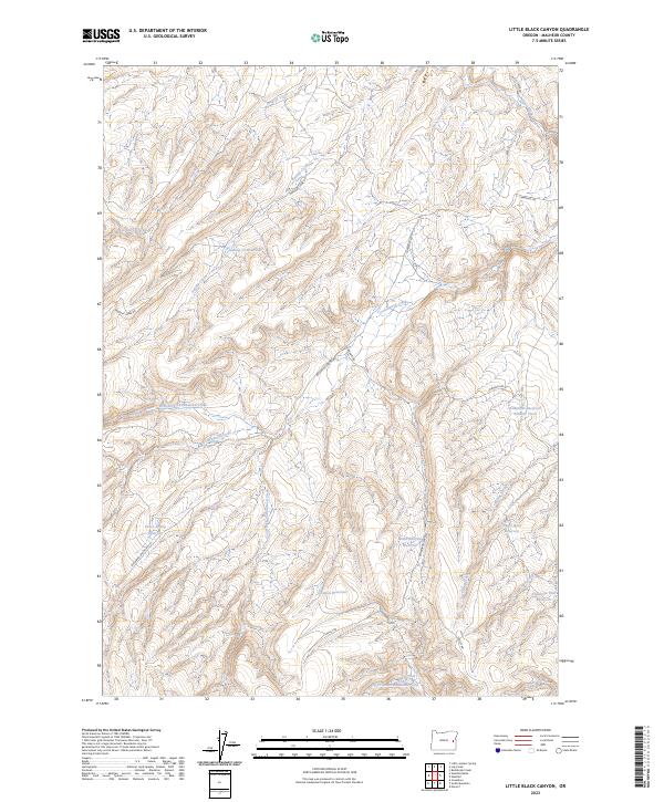 USGS Topographic Map – Little Black Canyon