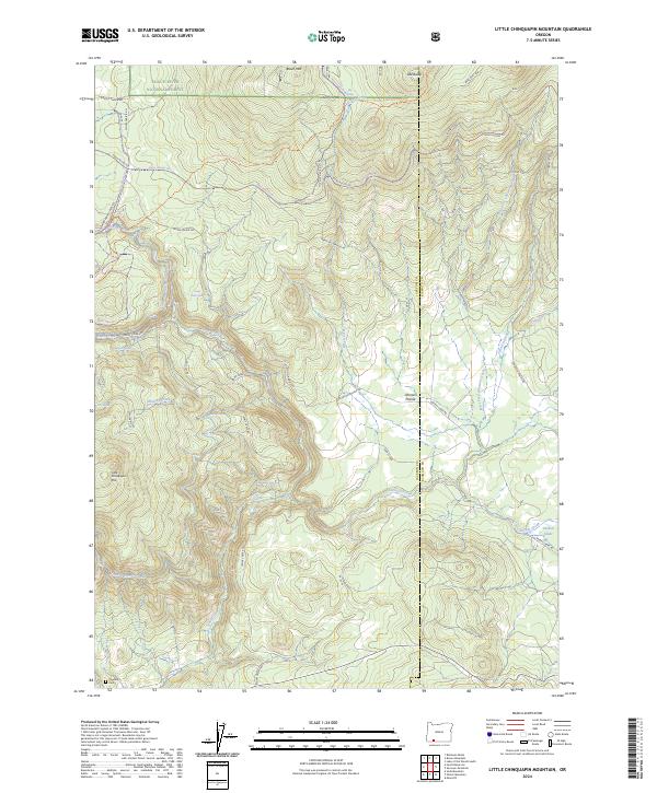 USGS Topographic Map – Little Chinquapin Mountain
