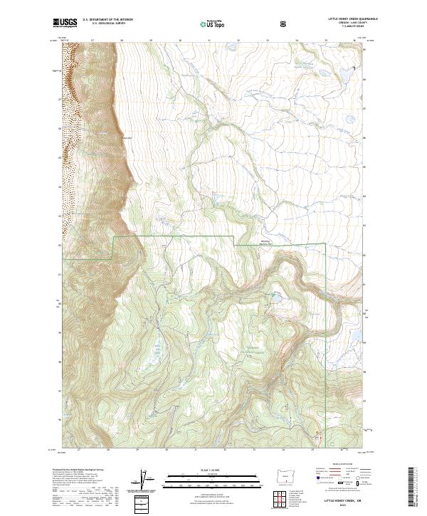USGS Topographic Map – Little Honey Creek