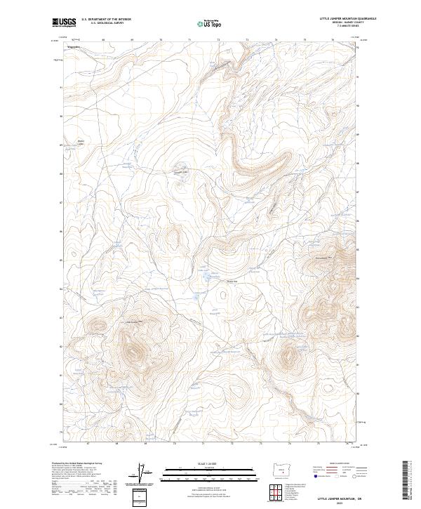 USGS Topographic Map – Little Juniper Mountain