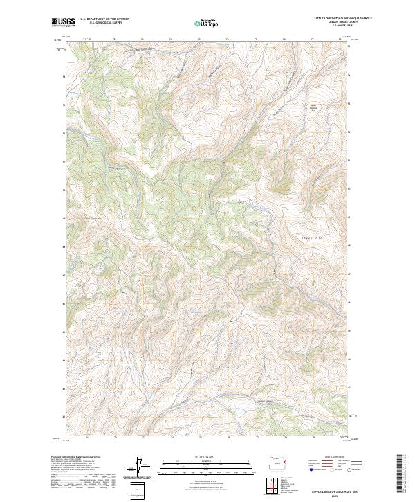USGS Topographic Map – Little Lookout Mountain