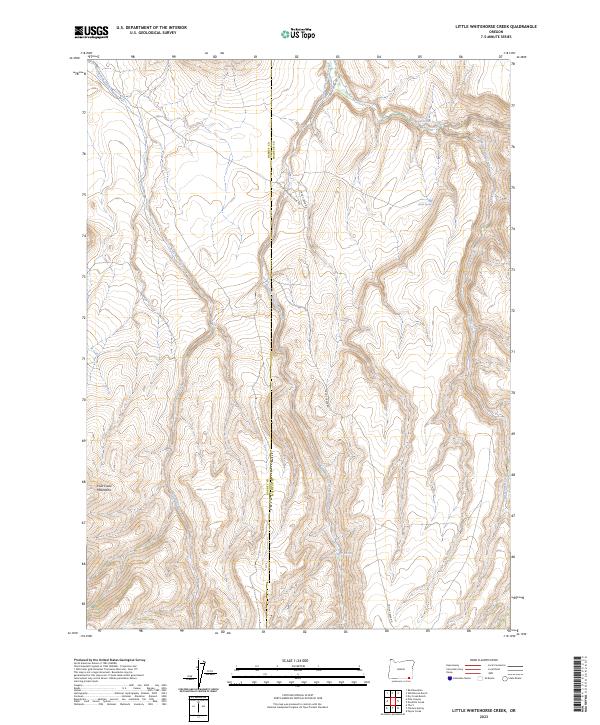 USGS Topographic Map – Little Whitehorse Creek