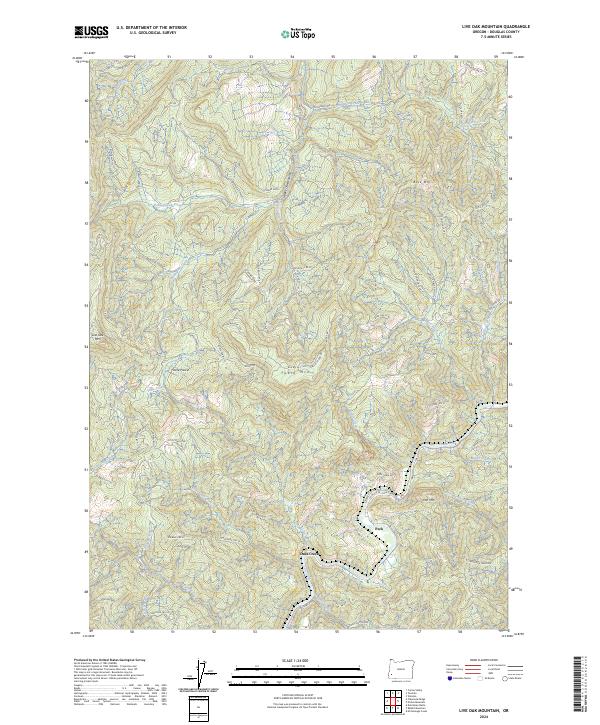 USGS Topographic Map – Live Oak Mountain