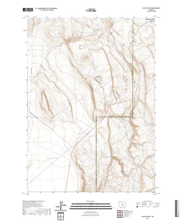 USGS Topographic Map – Locust Butte