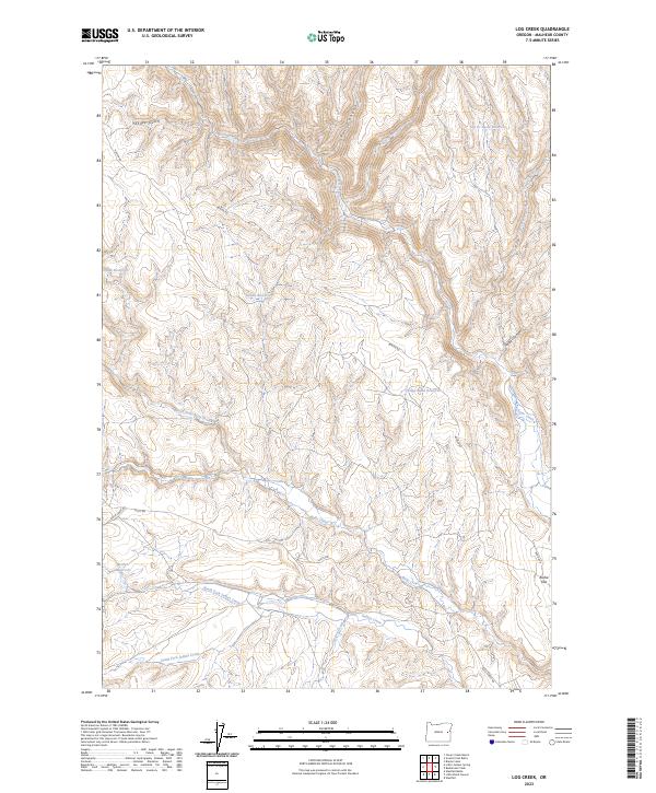 USGS Topographic Map – Log Creek