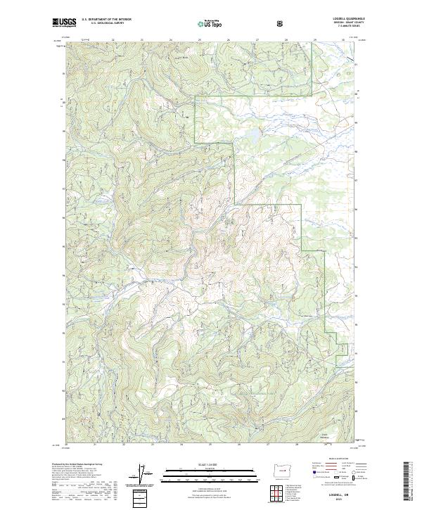 USGS Topographic Map – Logdell