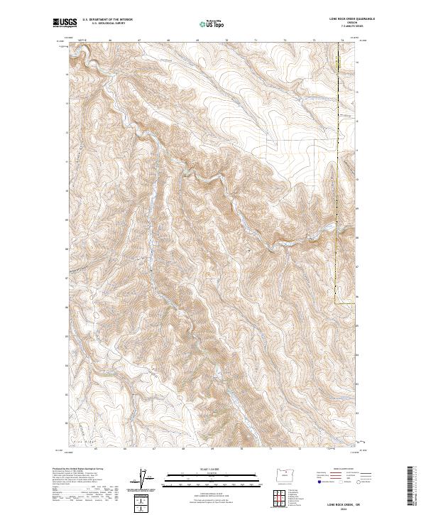 USGS Topographic Map – Lone Rock Creek
