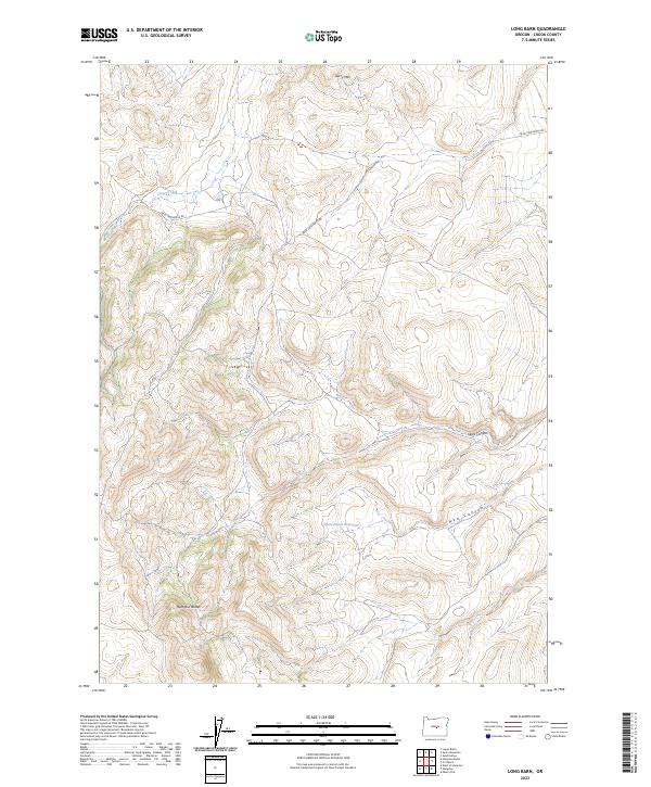 USGS Topographic Map – Long Barn