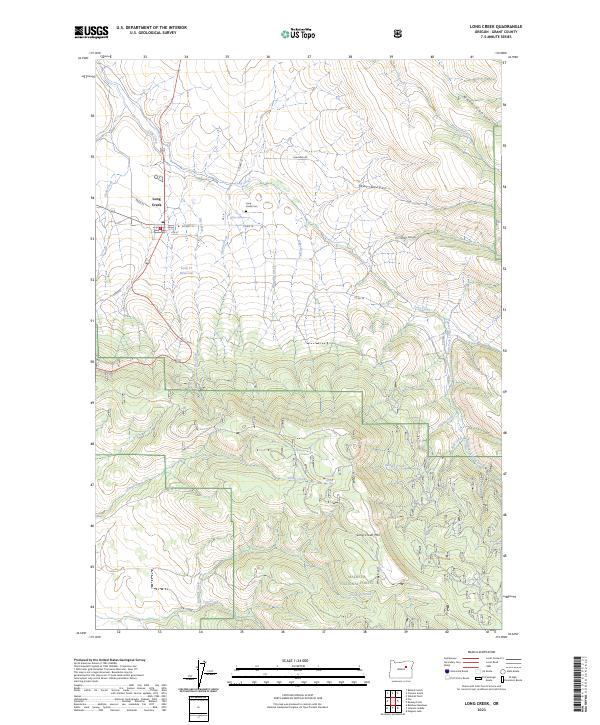 USGS Topographic Map – Long Creek