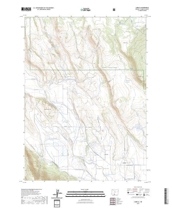 USGS Topographic Map – Lorella