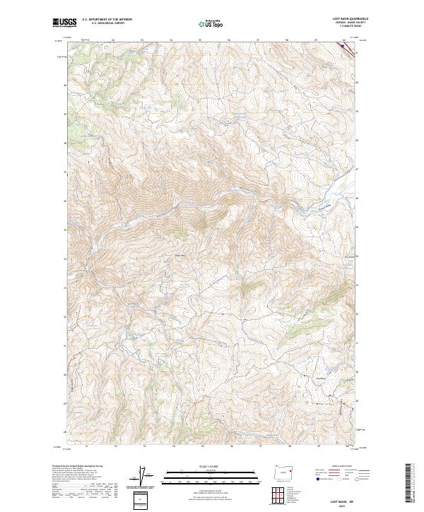 USGS Topographic Map – Lost Basin