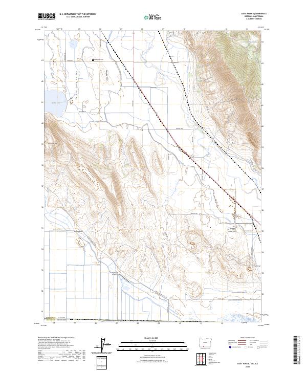 USGS Topographic Map – Lost River
