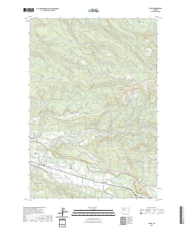 USGS Topographic Map – Lyons