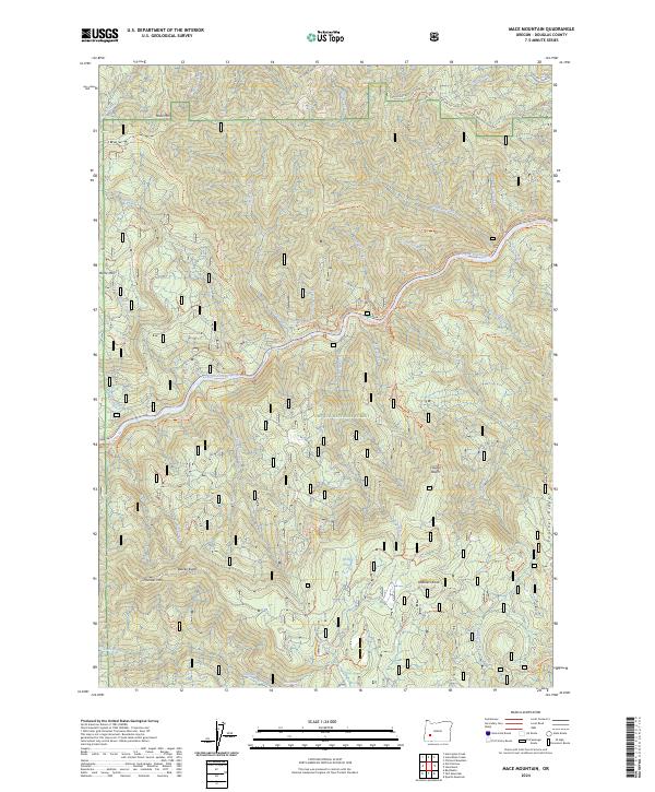 USGS Topographic Map – Mace Mountain