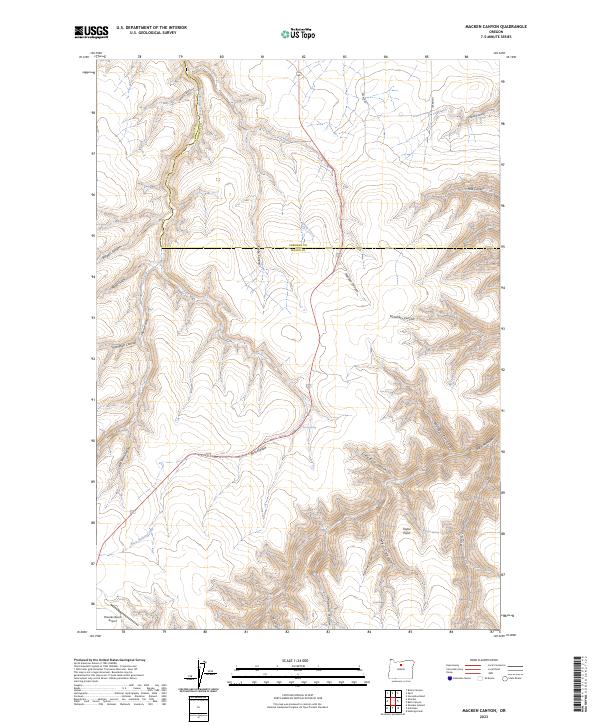 USGS Topographic Map – Macken Canyon