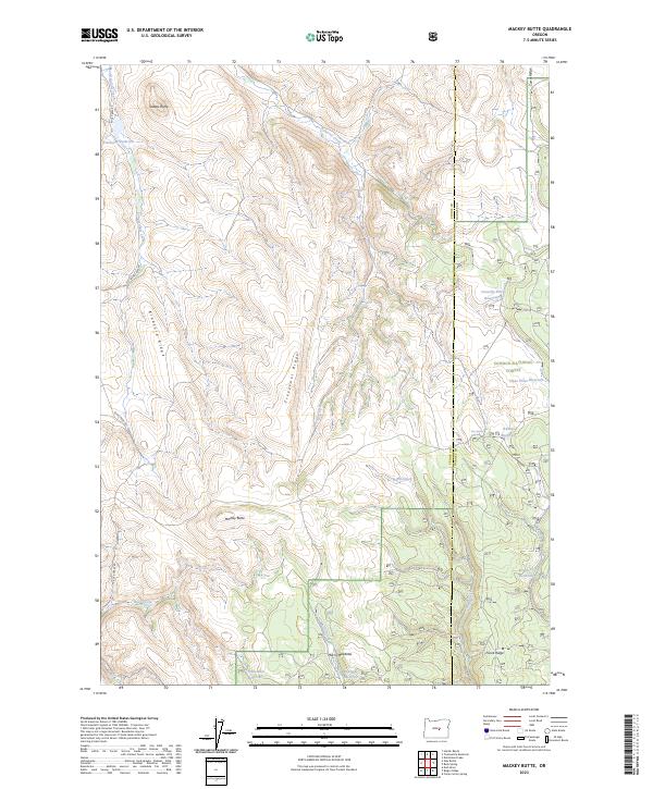 USGS Topographic Map – Mackey Butte